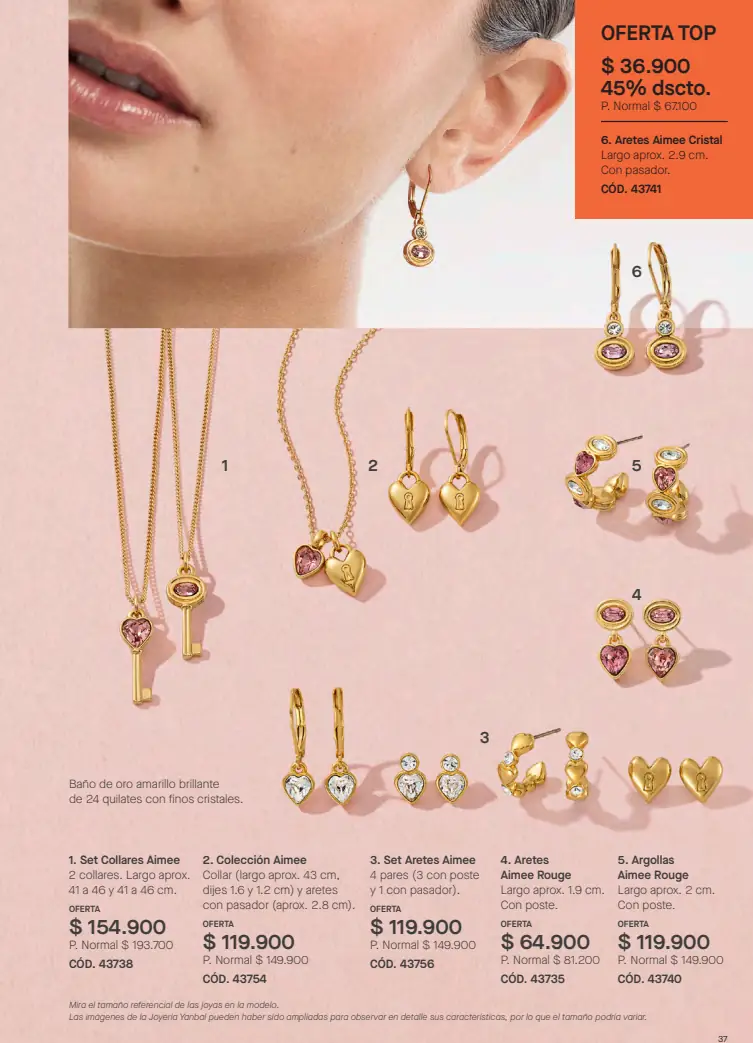 Recorte del catálogo Yanbal C9: Joyería para mujer - pág. 37