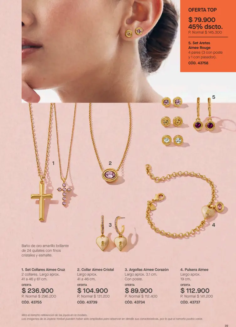 Recorte del catálogo Yanbal C9: Joyería para mujer - pág. 39