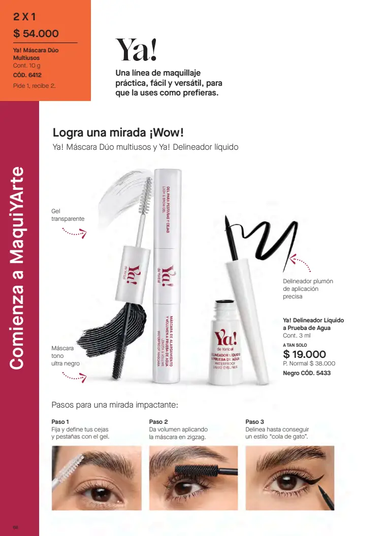 Recorte del catálogo Yanbal C9: Maquillaje - pág. 68