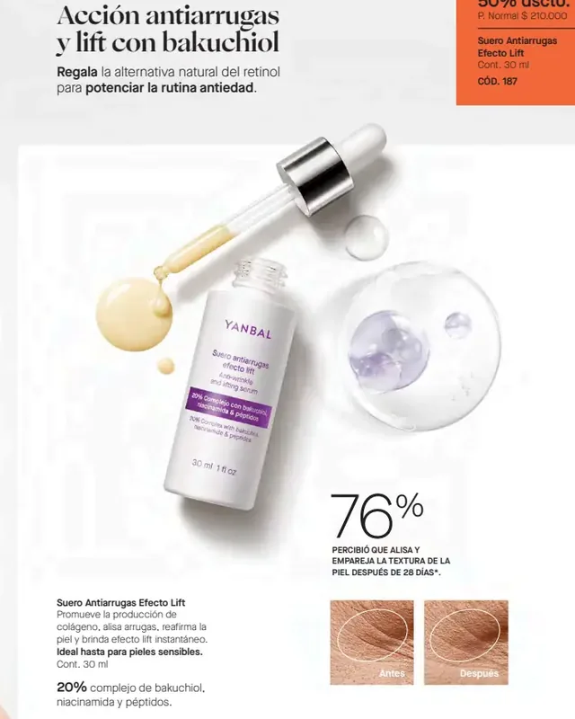 Suero Antiarrugas Efecto Lift