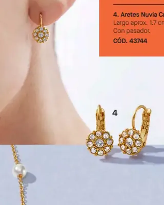 Aretes Nuvia Cristal