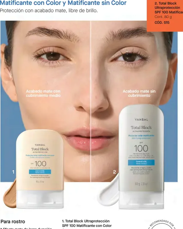 Total Block Ultraprotección SPF 100 Matificante