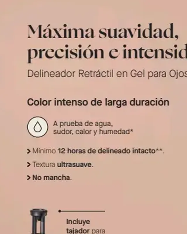 Delineador Retráctil en Gel para Ojos - Azul Profundo