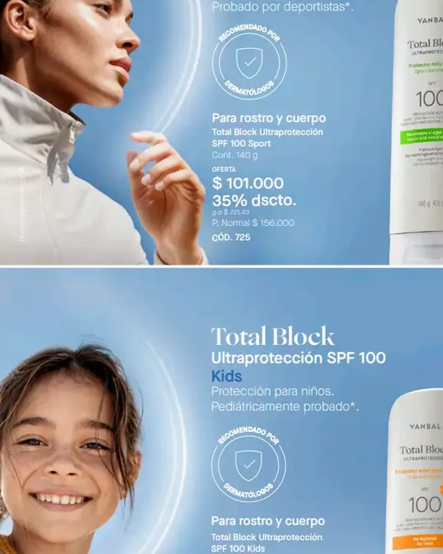 Total Block Ultraprotección SPF 100 Kids