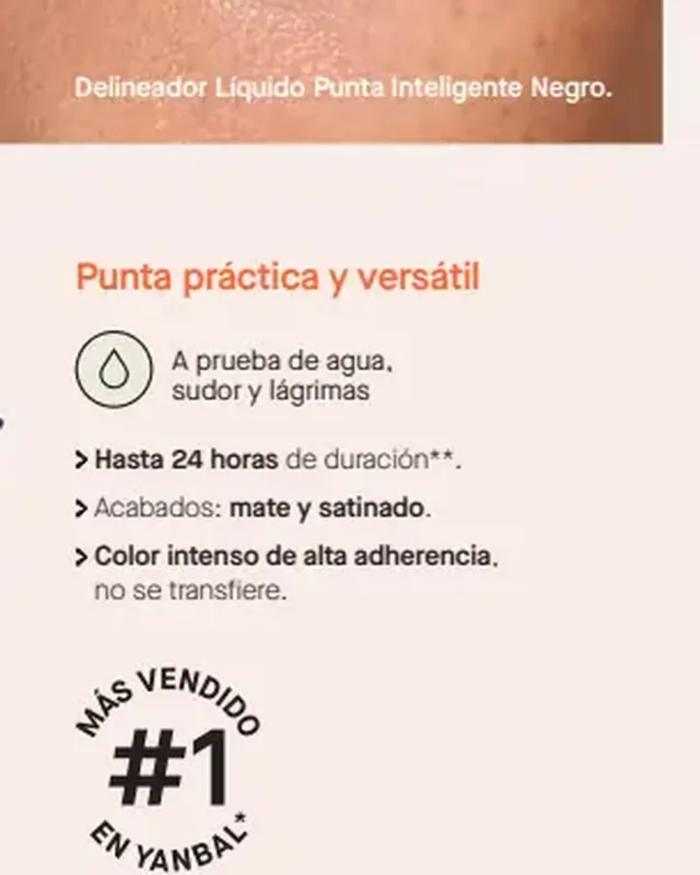 Delineador Líquido Punta Inteligente - Negro satinado