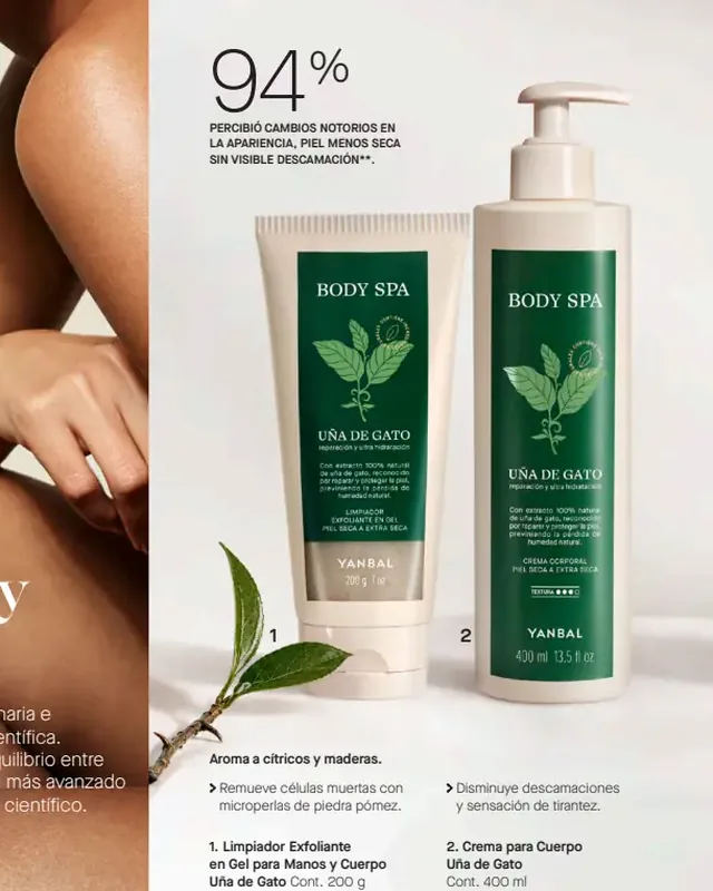 Limpiador Exfoliante en Gel para Manos y Cuerpo Uña de Gato