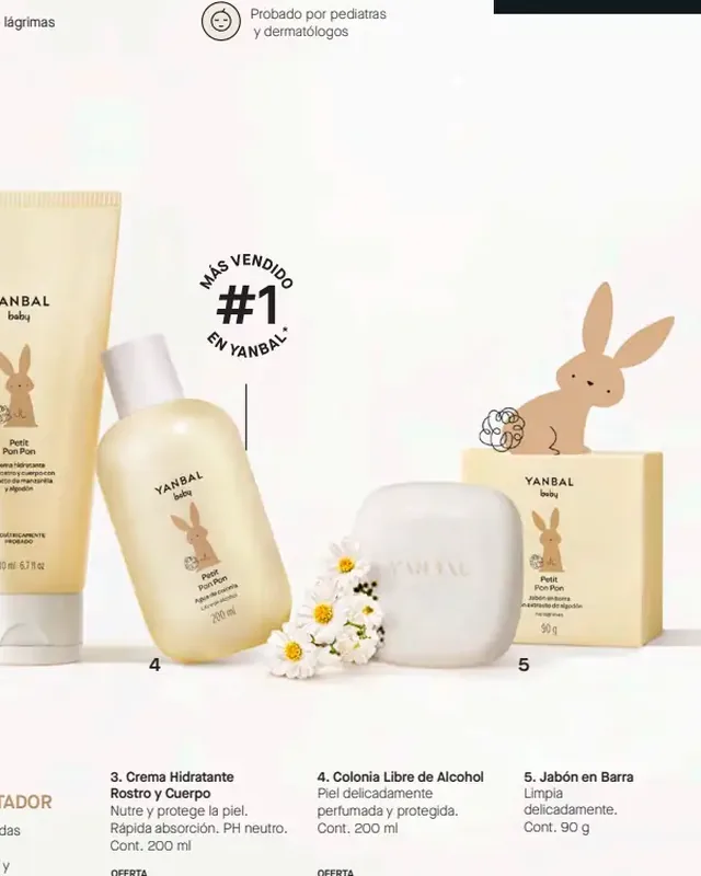 Crema Hidratante Rostro y Cuerpo Yanbal Baby